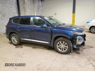 2020 Hyundai Santa Fe SE with VIN 5NMS2CAD4LH180349, listed as a Copart auction lot 50379195 with 34,746 mi miles and Salvage Title. Bid and sale history available at carsss.com. Image 4.