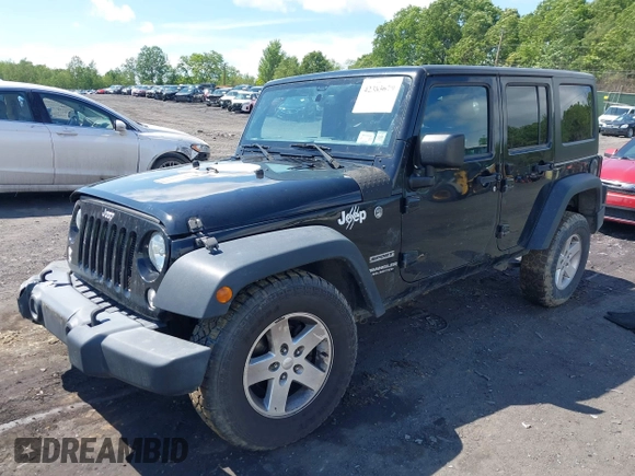 2017 Jeep Wrangler Unlimited Sport with VIN 1C4HJWDG5HL714291, listed as a IAAI auction lot 42383679 with 138,201 mi miles and . Bid and sale history available at DreamBid. Image 17.
