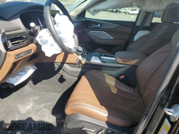2023 Acura MDX w/Advance Package with VIN 5J8YE1H81PL036472, listed as a Copart auction lot 73135454 with 0 mi miles and Salvage Title. Bid and sale history available at carsss.com. Image 7.