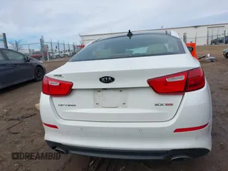 2015 Kia Optima EX with VIN 5XXGN4A73FG438313, listed as a IAAI auction lot 41699954 with 76,584 mi miles. Bid and sale history available at carsss.com. Image 15.