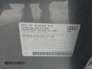 2015 Audi Q5 Premium Plus with VIN WA1LFAFP8FA064693, listed as a IAAI auction lot 42423638 with 122,177 mi miles and . Bid and sale history available at DreamBid. Image 9.