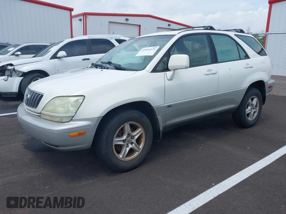 2002 Lexus RX 300 with VIN JTJGF10U220139584, listed as a IAAI auction lot 42454224 with 240,475 mi miles and . Bid and sale history available at DreamBid. Image 2.