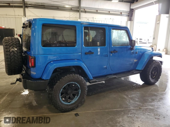 2015 Jeep Wrangler Unlimited Sahara with VIN 1C4BJWEG2FL727095, listed as a Copart auction lot 55088245 with 102,488 mi miles and Clean title. Bid and sale history available at DreamBid. Image 3.