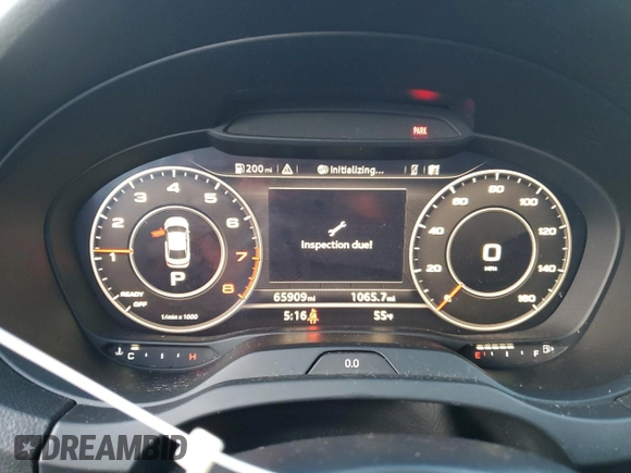 2017 Audi A3 Sedan Premium Plus with VIN WAUJ8GFF1H1008693, listed as a Copart auction lot 41979014 with 65,909 mi miles. Bid and sale history available at carsss.com. Image 9.