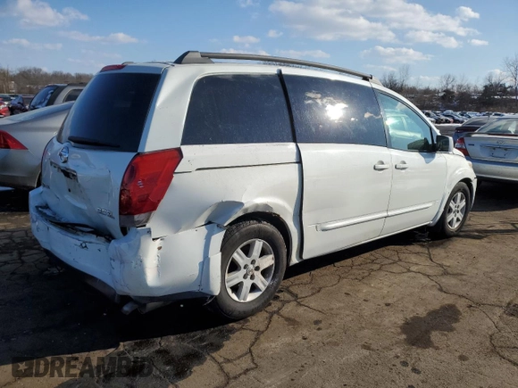 2004 Nissan Quest SE with VIN 5N1BV28U14N347208, listed as a Copart auction lot 42295345 with 222,209 mi miles and Salvage Title. Bid and sale history available at carsss.com. Image 3.