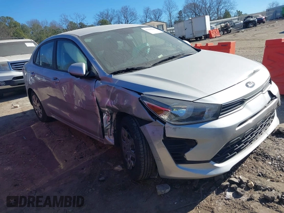 2021 Kia Rio S with VIN 3KPA24AD4ME363969, listed as a IAAI auction lot 41304242 with 119,194 mi miles and . Bid and sale history available at DreamBid. Image 1.