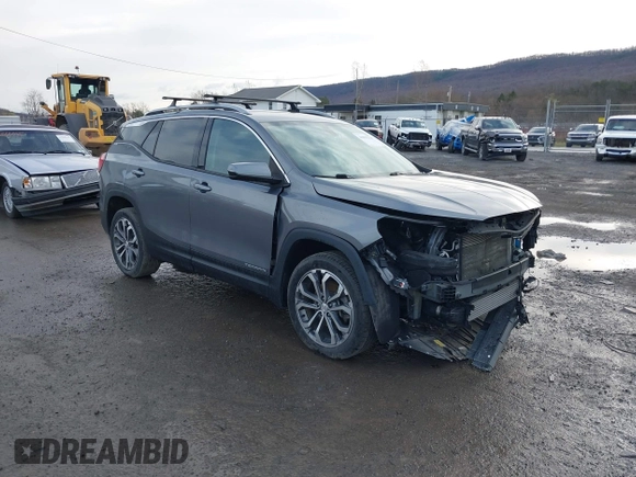 2019 GMC Terrain SLT with VIN 3GKALVEX5KL384320, listed as a IAAI auction lot 41891334 with 53,459 mi miles. Bid and sale history available at carsss.com. Image 1.