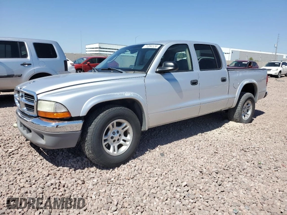 2004 Dodge Dakota SLT with VIN 1D7HL48N94S717644, listed as a Copart auction lot 71394124 with 155,892 mi miles and Salvage Title. Bid and sale history available at carsss.com. Image 1.