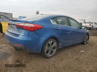 2015 Kia Forte EX with VIN KNAFX4A85F5304855, listed as a Copart auction lot 47529725 with 105,489 mi miles and Salvage Title. Bid and sale history available at carsss.com. Image 3.