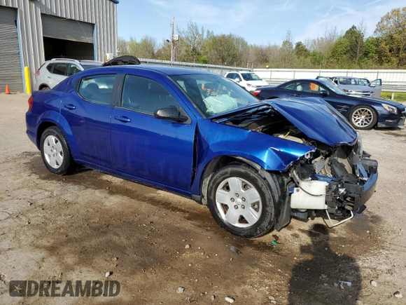 2012 Dodge Avenger SE with VIN 1C3CDZAB1CN242894, listed as a Copart auction lot 51501525 with 191,428 mi miles and Salvage Title. Bid and sale history available at carsss.com. Image 4.