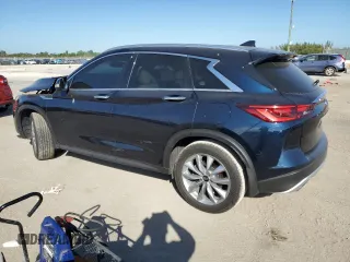 2022 Infiniti QX50 LUXE with VIN 3PCAJ5BA1NF111458, listed as a Copart auction lot 87882415 with 21,855 mi miles and Non Repairable. Bid and sale history available at carsss.com. Image 2.