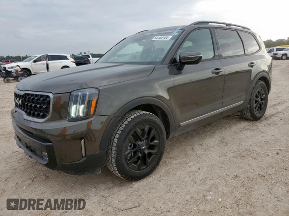 2023 Kia Telluride SX X-Pro with VIN 5XYP5DGCXPG388169, listed as a Copart auction lot 64458405 with 12,115 mi miles and Salvage title. Bid and sale history available at DreamBid. Image 1.