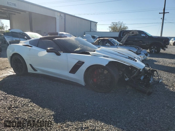 2017 Chevrolet Corvette Z06 2LZ with VIN 1G1YS2D62H5600243, listed as a Copart auction lot 81422994 with 8,786 mi miles and Non Repairable. Bid and sale history available at carsss.com. Image 4.