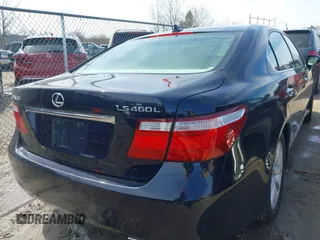2008 Lexus LS 460 LWB with VIN JTHGL46F185021333, listed as a IAAI auction lot 41875999 with 111,418 mi miles. Bid and sale history available at carsss.com. Image 4.