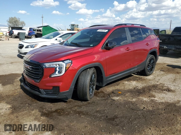 2024 GMC Terrain SLE z VIN 3GKALMEGXRL294861, wystawiony jako Copart lot #64466355 z przebiegiem 17 397 mil mil oraz Szkoda całkowita • Salvage title. Historia ofert i sprzedaży dostępna na DreamBid. Obrazek 1.