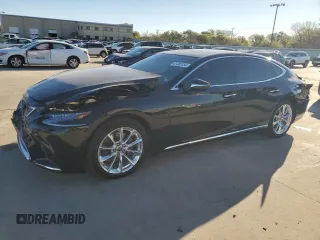 2018 Lexus LS with VIN JTHB5LFF9J5004168, listed as a Copart auction lot 81365154 with 21,900 mi miles and Salvage Title. Bid and sale history available at carsss.com. Image 1.