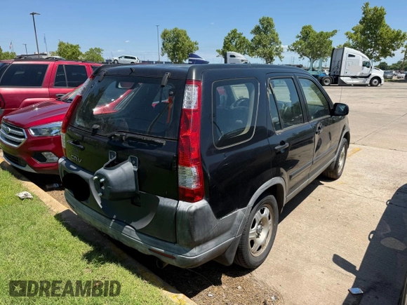 2006 Honda CR-V LX with VIN JHLRD68516C004132, listed as a Copart auction lot 55897555 with 192,107 mi miles and Clean Title. Bid and sale history available at DreamBid. Image 4.