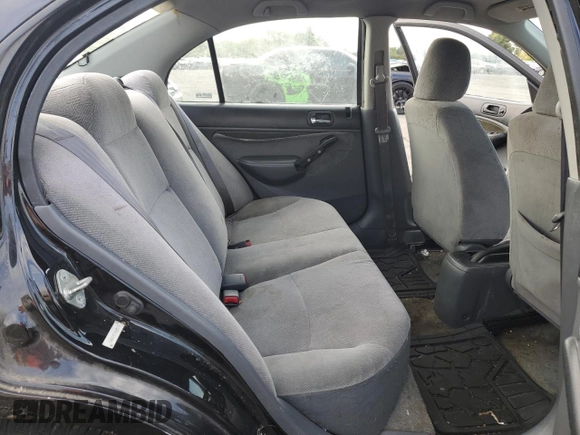 2001 Honda Civic LX with VIN 2HGES16571H607178, listed as a Copart auction lot 74284684 with 144,969 mi miles and Salvage Title. Bid and sale history available at carsss.com. Image 10.