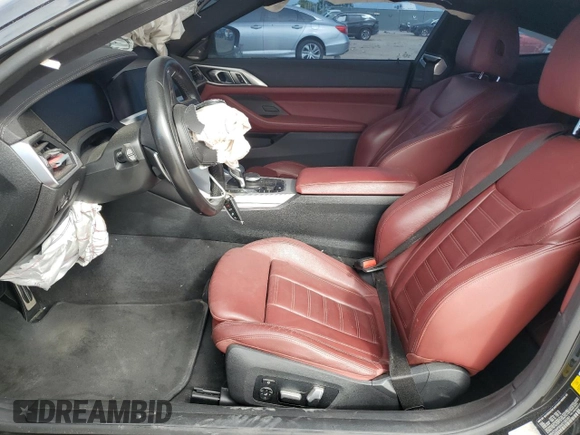 2021 BMW 4 Series 430i with VIN WBA53AP05MCG80393, listed as a Copart auction lot 84918394 with 61,614 mi miles and Salvage Title. Bid and sale history available at DreamBid. Image 7.