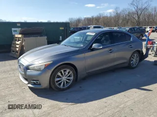 2014 Infiniti Q50 Premium with VIN JN1BV7AR8EM691281, listed as a Copart auction lot 51597015 with 126,042 mi miles and Salvage Title. Bid and sale history available at carsss.com. Image 1.