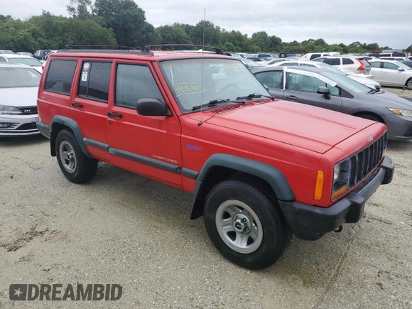 1998 Jeep Cherokee Sport with VIN 1J4FJ68S7WL275947, listed as a Copart auction lot 74333874 with 0 mi miles and Salvage Title. Bid and sale history available at carsss.com. Image 4.