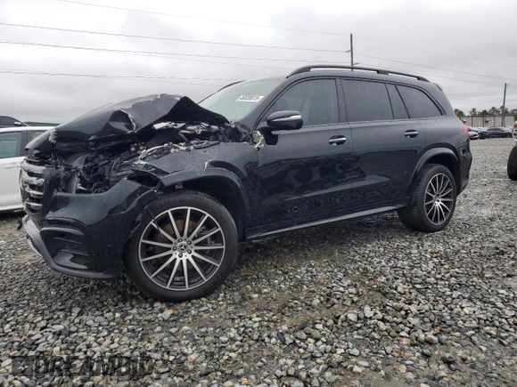 2024 Mercedes-Benz GLS 450 with VIN 4JGFF5KEXRB145672, listed as a Copart auction lot 46038015 with 15,864 mi miles and Salvage Title. Bid and sale history available at DreamBid. Image 1.