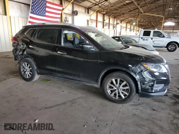 2019 Nissan Rogue SV with VIN 5N1AT2MT6KC703918, listed as a Copart auction lot 46546615 with 165,632 mi miles and Salvage Title. Bid and sale history available at carsss.com. Image 4.