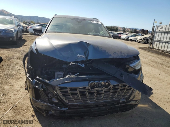 2024 Audi Q8 e-tron Prestige with VIN WA16ABGE2RB006933, listed as a Copart auction lot 72645354 with NaN miles and Salvage Title. Bid and sale history available at carsss.com. Image 5.