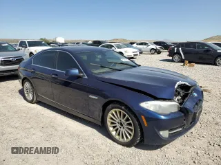 2013 BMW 5 Series 535i xDrive with VIN WBAFU7C52DDU76017, listed as a Copart auction lot 57461795 with 160,417 mi miles and Salvage title. Bid and sale history available at DreamBid. Image 4.