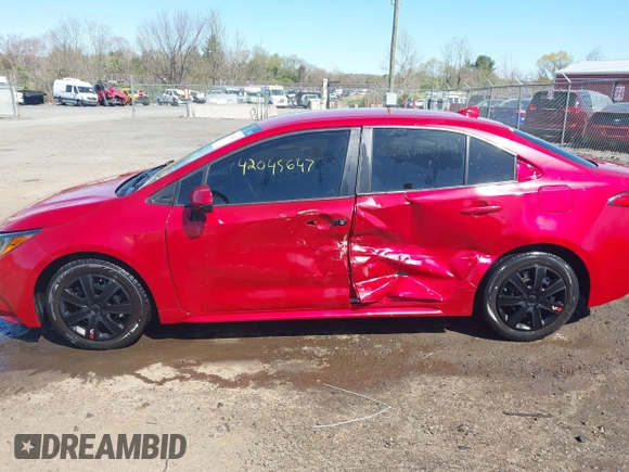 2021 Toyota Corolla LE with VIN JTDEPMAE3MJ177581, listed as a IAAI auction lot 42045647 with 50,653 mi miles and . Bid and sale history available at DreamBid. Image 14.