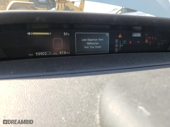 2018 Toyota Prius Two with VIN JTDKARFU0J3061689, listed as a Copart auction lot 50550065 with 59,902 mi miles and Salvage Title. Bid and sale history available at carsss.com. Image 9.