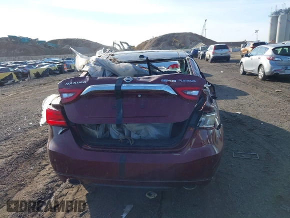 2017 Nissan Maxima SV with VIN 1N4AA6AP1HC392535, listed as a IAAI auction lot 40937768 with 37,223 mi miles. Bid and sale history available at carsss.com. Image 16.