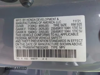 2022 Honda CR-V Special Edition with VIN 7FARW1H77NE003455, listed as a IAAI auction lot 41766139 with 28,527 mi miles. Bid and sale history available at carsss.com. Image 9.