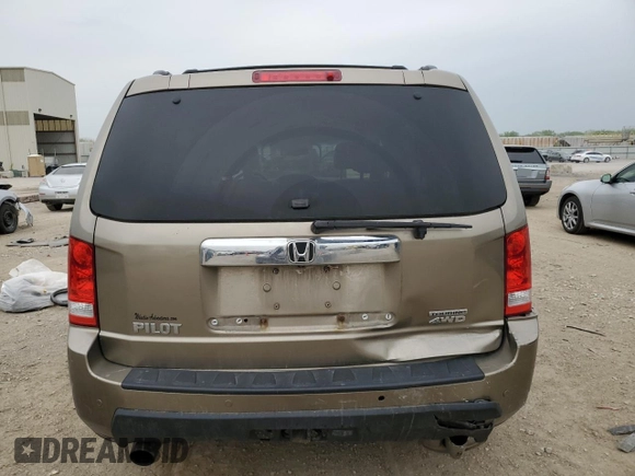 2011 Honda Pilot Touring with VIN 5FNYF4H99BB097019, listed as a Copart auction lot 53865365 with 260,357 mi miles and Salvage Title. Bid and sale history available at DreamBid. Image 6.