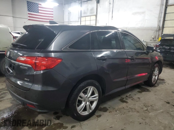 2013 Acura RDX with VIN 5J8TB4H37DL002461, listed as a Copart auction lot 46040315 with 182,710 mi miles and Clean Title. Bid and sale history available at carsss.com. Image 3.