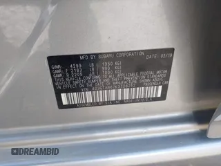2019 Subaru Impreza с VIN 4S3GTAB67K3728252, выставлен на аукционе IAAI как лот 42282804 с пробегом 100 336 миль миль и . История ставок и продаж доступна на DreamBid. Изображение 9.
