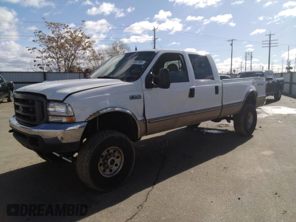 1999 Ford Super Duty F-250 XL with VIN 1FTNW21F0XEA24718, listed as a Copart auction lot 44987595 with 327,455 mi miles and Salvage Title. Bid and sale history available at carsss.com. Image 1.