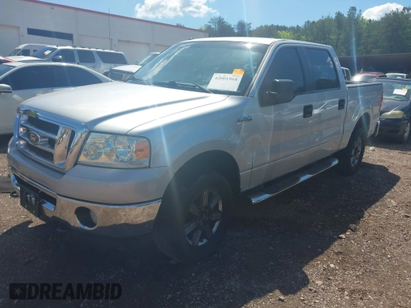 2008 Ford F-150 XLT with VIN 1FTPW14V98FA09331, listed as a IAAI auction lot 42001968 with 263,651 mi miles. Bid and sale history available at carsss.com. Image 2.