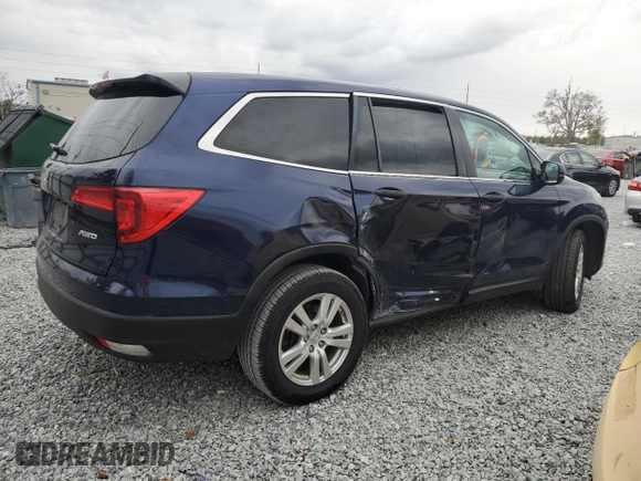 2016 Honda Pilot LX with VIN 5FNYF6H11GB013739, listed as a Copart auction lot 89157315 with 115,685 mi miles and Salvage Title. Bid and sale history available at carsss.com. Image 3.