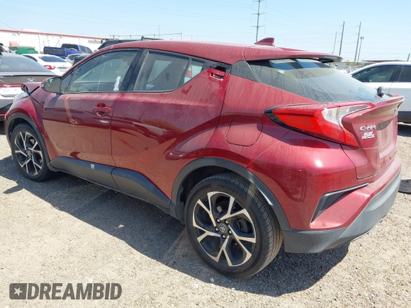 2018 Toyota C-HR XLE with VIN NMTKHMBX2JR043321, listed as a IAAI auction lot 41773764 with 53,800 mi miles. Bid and sale history available at carsss.com. Image 3.