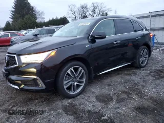 2017 Acura MDX Sport Hybrid w/Advance Pkg with VIN 5FRYD7H70HB000383, listed as a Copart auction lot 85009424 with 91,712 mi miles and Salvage Title. Bid and sale history available at carsss.com. Image 1.