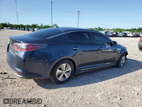 2015 Kia Optima Hybrid with VIN KNAGM4AD1F5089646, listed as a Copart auction lot 56294264 with 176,553 mi miles and Salvage Title. Bid and sale history available at carsss.com. Image 3.