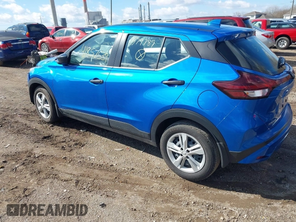 2024 Nissan Kicks S with VIN 3N1CP5BV1RL579789, listed as a IAAI auction lot 41857539 with 1,931 mi miles and . Bid and sale history available at carsss.com. Image 3.