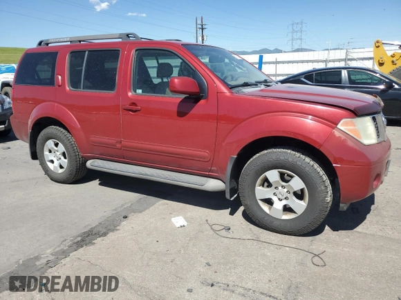 2007 Nissan Pathfinder SE z VIN 5N1AR18W37C631693, wystawiony jako Copart lot #61723505 z przebiegiem 185 344 mil mil oraz Czysty tytuł • Clean title. Historia ofert i sprzedaży dostępna na DreamBid. Obrazek 4.