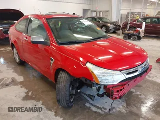 2008 Ford Focus SE with VIN 1FAHP33N08W131841, listed as a IAAI auction lot 41455262 with 100,314 mi miles. Bid and sale history available at carsss.com. Image 1.