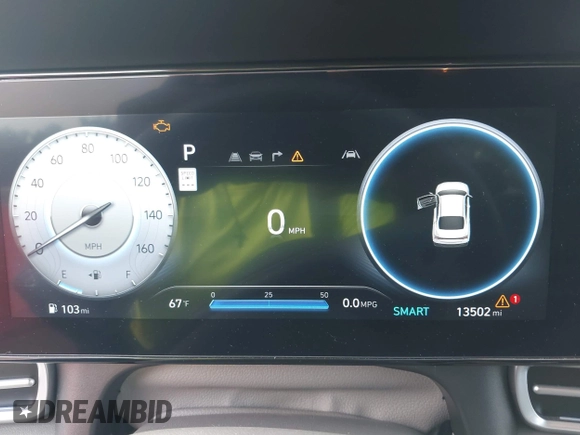 2025 Hyundai Elantra SEL Convenience with VIN KMHLS4DG0SU880288, listed as a IAAI auction lot 42192034 with 13,502 mi miles and . Bid and sale history available at DreamBid. Image 7.