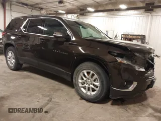 2019 Chevrolet Traverse LT Cloth z VIN 1GNERGKW1KJ158891, wystawiony jako IAAI lot #41996781 z przebiegiem 90 252 mil mil oraz . Historia ofert i sprzedaży dostępna na DreamBid. Obrazek 1.
