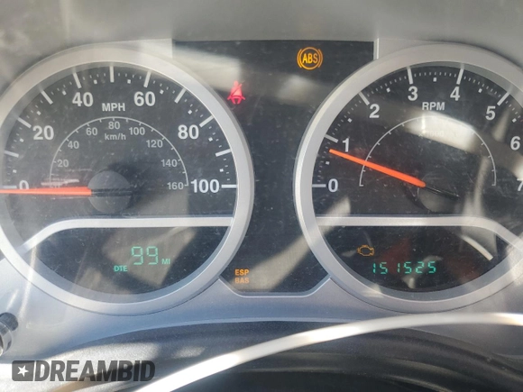 2007 Jeep Wrangler Unlimited Sahara with VIN 1J4GA59147L207482, listed as a Copart auction lot 55666615 with 151,525 mi miles and Salvage title. Bid and sale history available at DreamBid. Image 9.