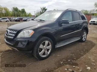 2011 Mercedes-Benz M 350 with VIN 4JGBB5GB4BA639658, listed as a Copart auction lot 55911285 with 110,928 mi miles and Salvage title. Bid and sale history available at DreamBid. Image 1.