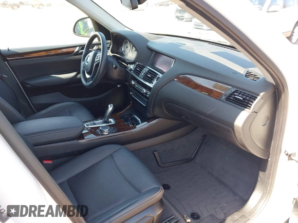 2016 BMW X3 xDrive28i with VIN 5UXWX9C5XG0D75116, listed as a IAAI auction lot 41902673 with 46,200 mi miles and . Bid and sale history available at DreamBid. Image 5.